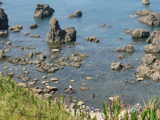 海、岸壁、岩、無料写真素材006