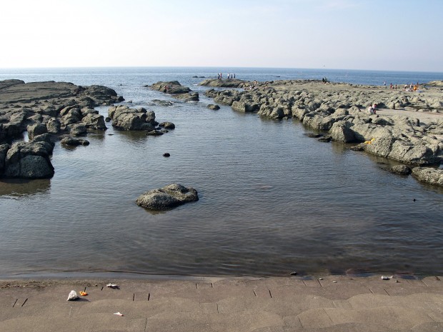 海、岸壁、岩、無料写真素材007
