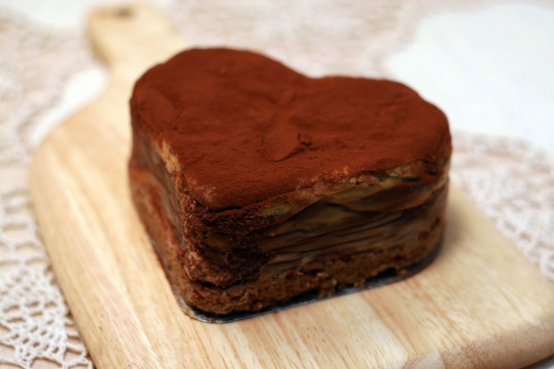 バレンタインデー・チョコレートケーキ、フリー写真素材002
