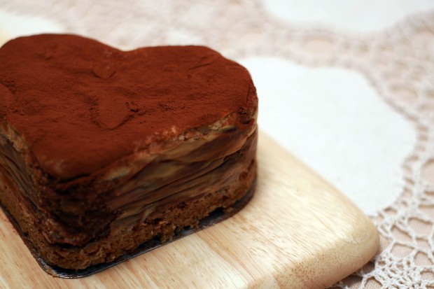 バレンタインデー・チョコレートケーキ、フリー写真素材006