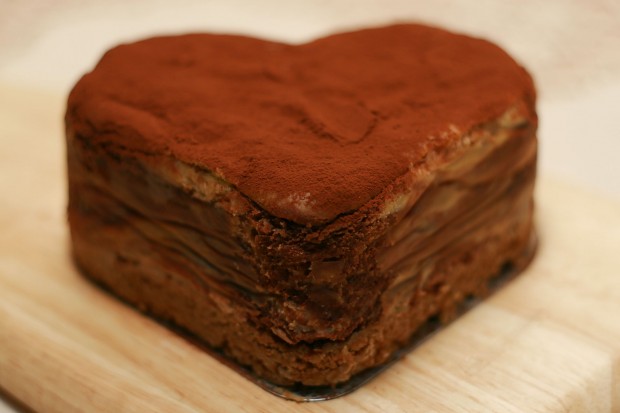 バレンタインデー・チョコレートケーキ、フリー写真素材009