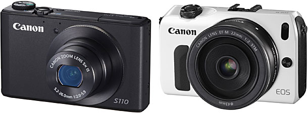 Canon「PowerShot S110」と「EOS M」